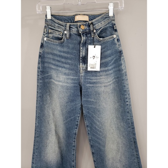 NEW 7 For All Mankind Ultra High-Rise Jo Jeans Loose Baggy Size 24 LUXE VINTAGE - Picture 2 of 6